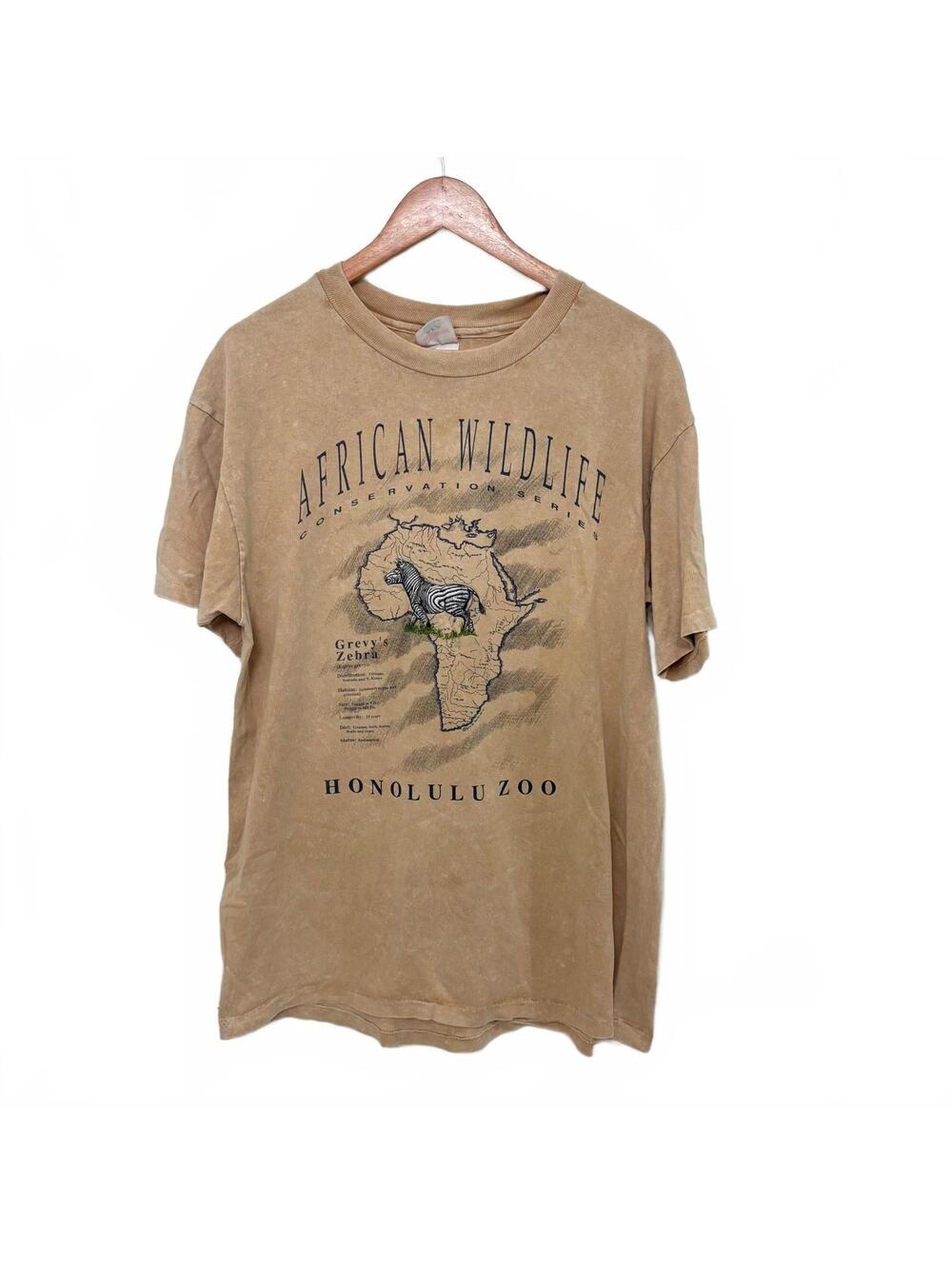 Vintage Honolulu Zoo African Wildlife Tee
